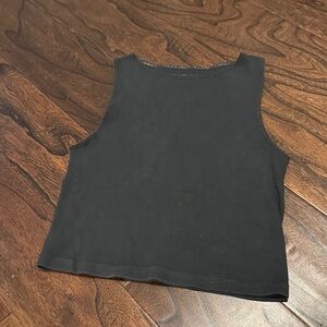 Brandy Melville Black Crop Tank Top